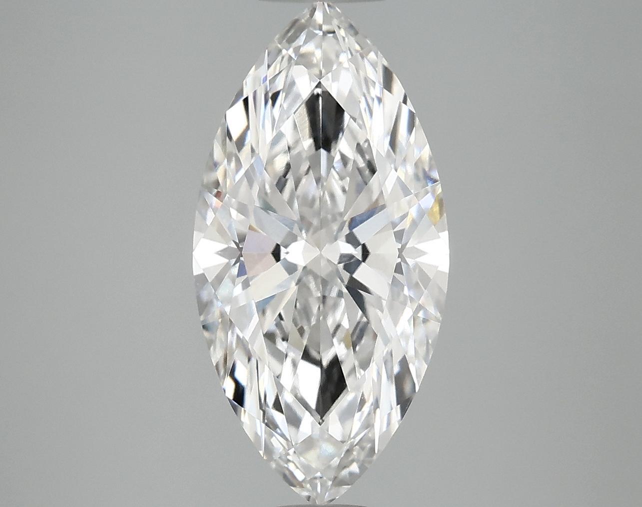 3.09 Carat Marquise Shaped Ideal Cut VVS2 IGI Certified Lab Grown Diamond