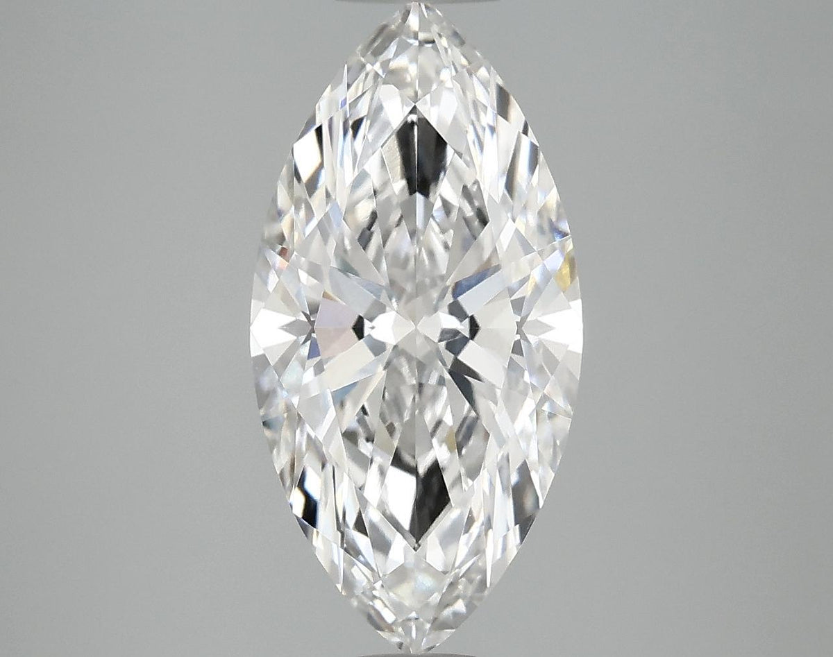 3.09 Carat Marquise Shaped Ideal Cut VVS2 IGI Certified Lab Grown Diamond