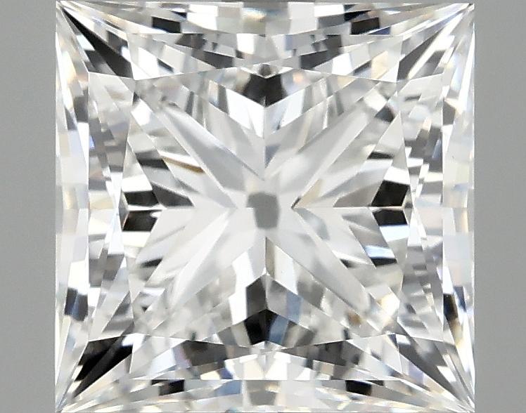 4.18 Carat Princess Shaped Ideal Cut VVS2 IGI Certified Lab Grown Diamond
