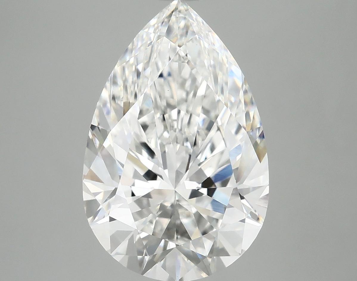 4.9 Carat Pear Shaped Excellent Cut VVS2 IGI Certified Lab Grown Diamond