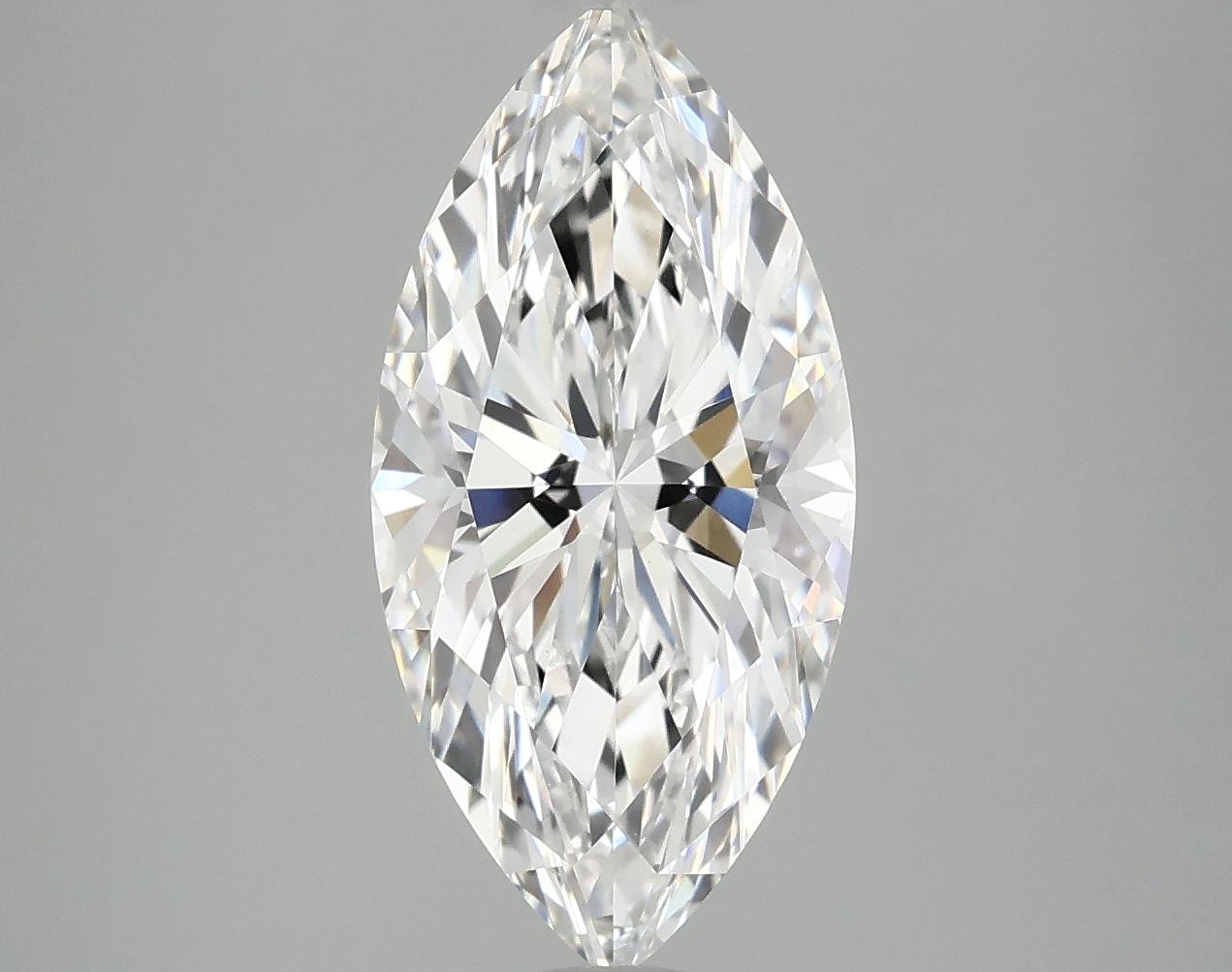 3.05 Carat Marquise Shaped Ideal Cut VVS2 IGI Certified Lab Grown Diamond