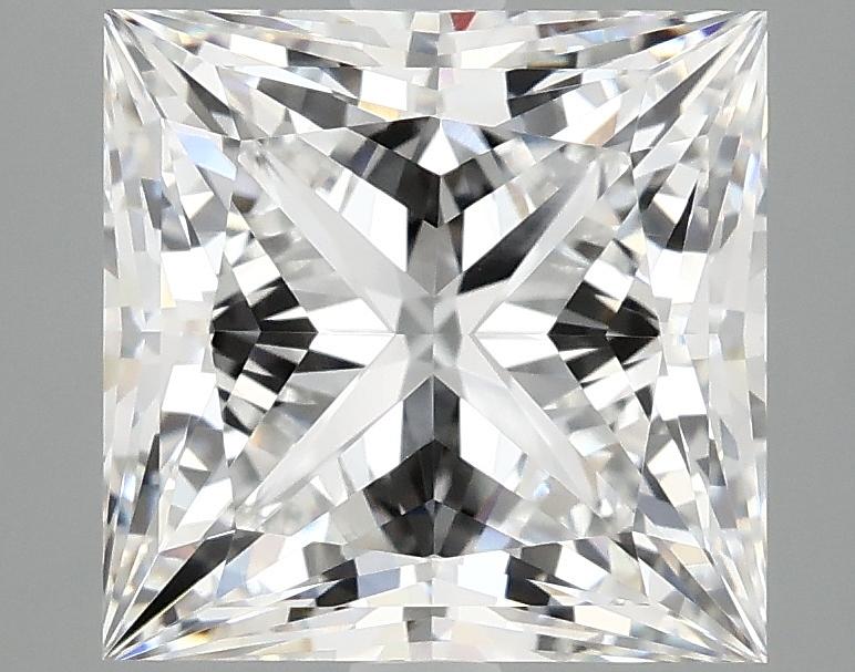 4.06 Carat Princess Shaped Ideal Cut VVS2 IGI Certified Lab Grown Diamond