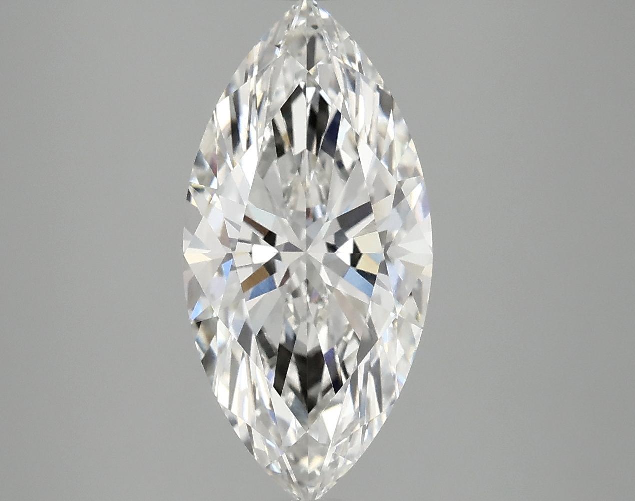 3.09 Carat Marquise Shaped Ideal Cut VVS2 IGI Certified Lab Grown Diamond
