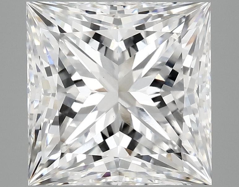 4.08 Carat Princess Shaped Ideal Cut VVS2 IGI Certified Lab Grown Diamond