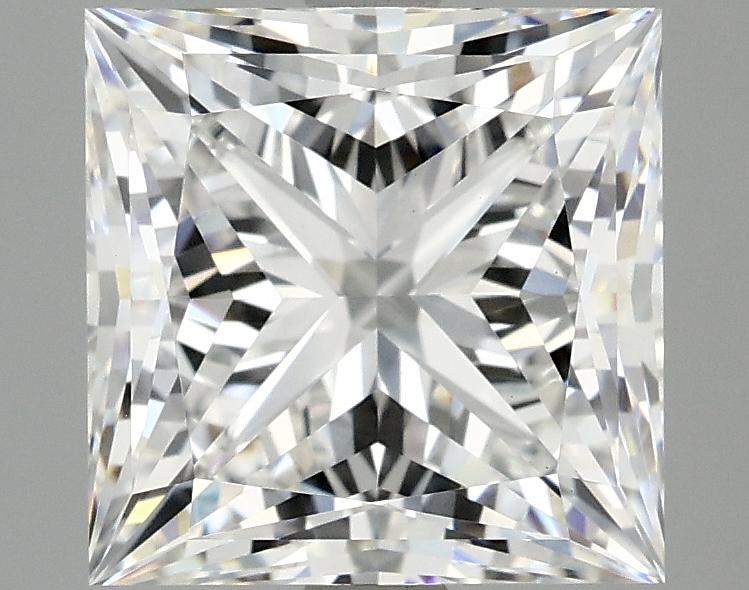 4.08 Carat Princess Shaped Ideal Cut VVS2 IGI Certified Lab Grown Diamond