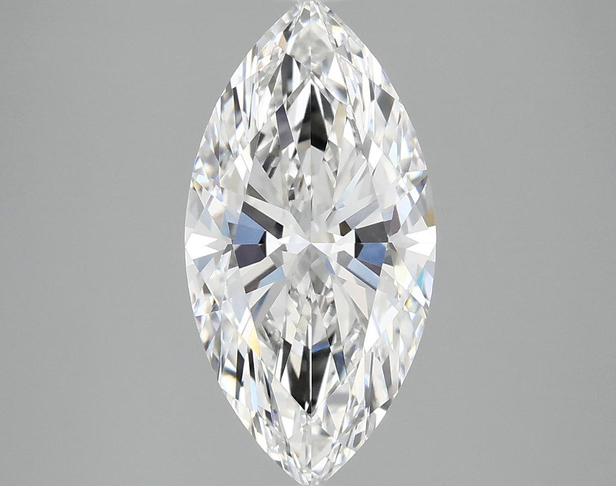 3.08 Carat Marquise Shaped Ideal Cut VVS2 IGI Certified Lab Grown Diamond