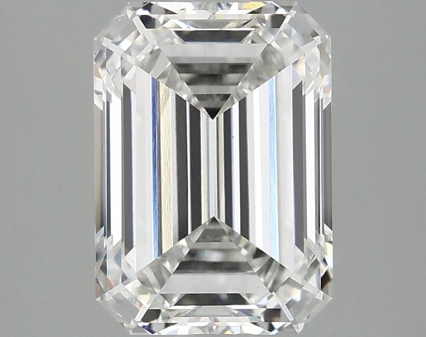 2.87 Carat Emerald Shaped Ideal Cut VVS2 IGI Certified Lab Grown Diamond