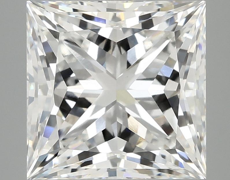 5.07 Carat Princess Shaped Ideal Cut VVS2 IGI Certified Lab Grown Diamond