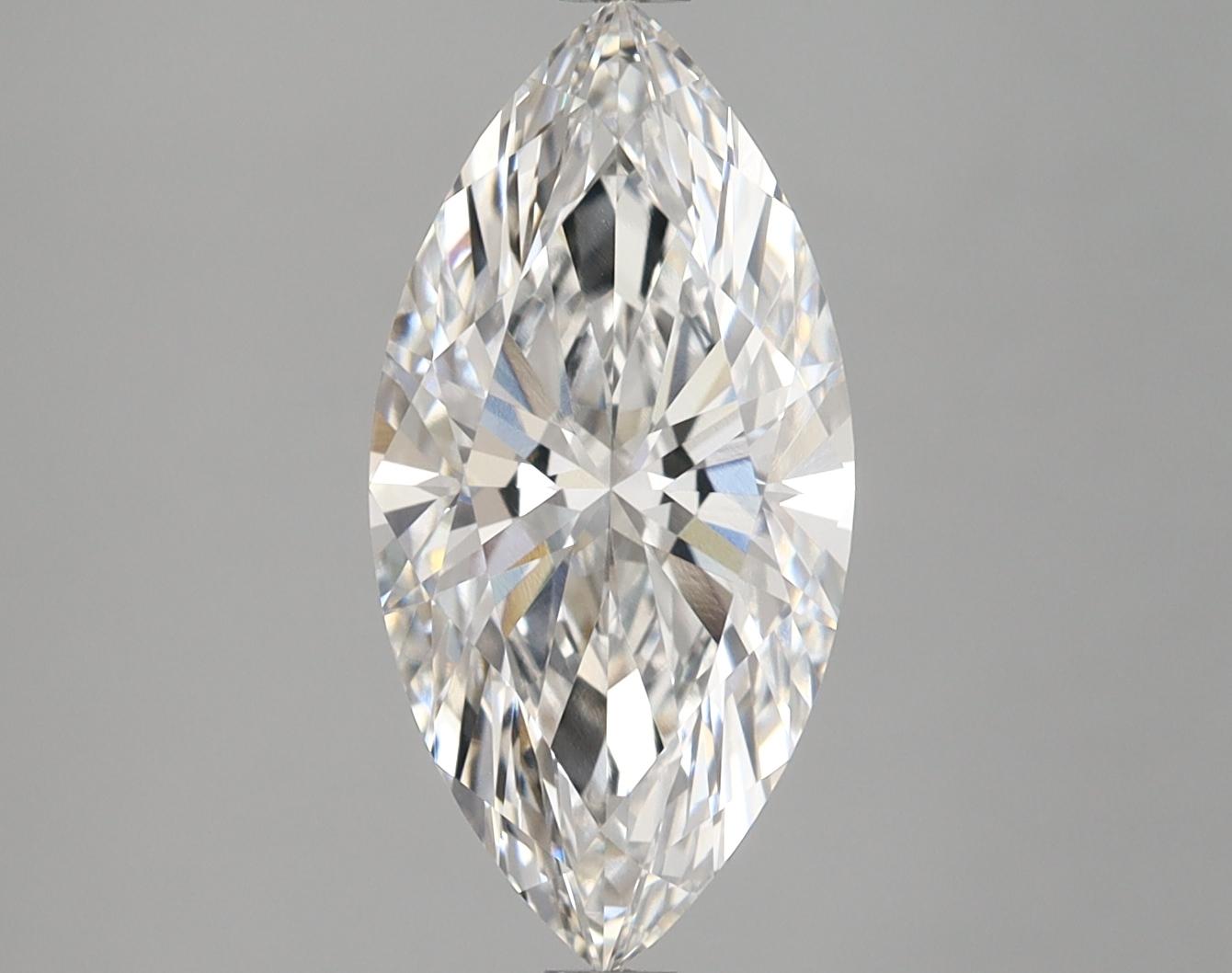 2.59 Carat Marquise Shaped Ideal Cut VVS2 IGI Certified Lab Grown Diamond