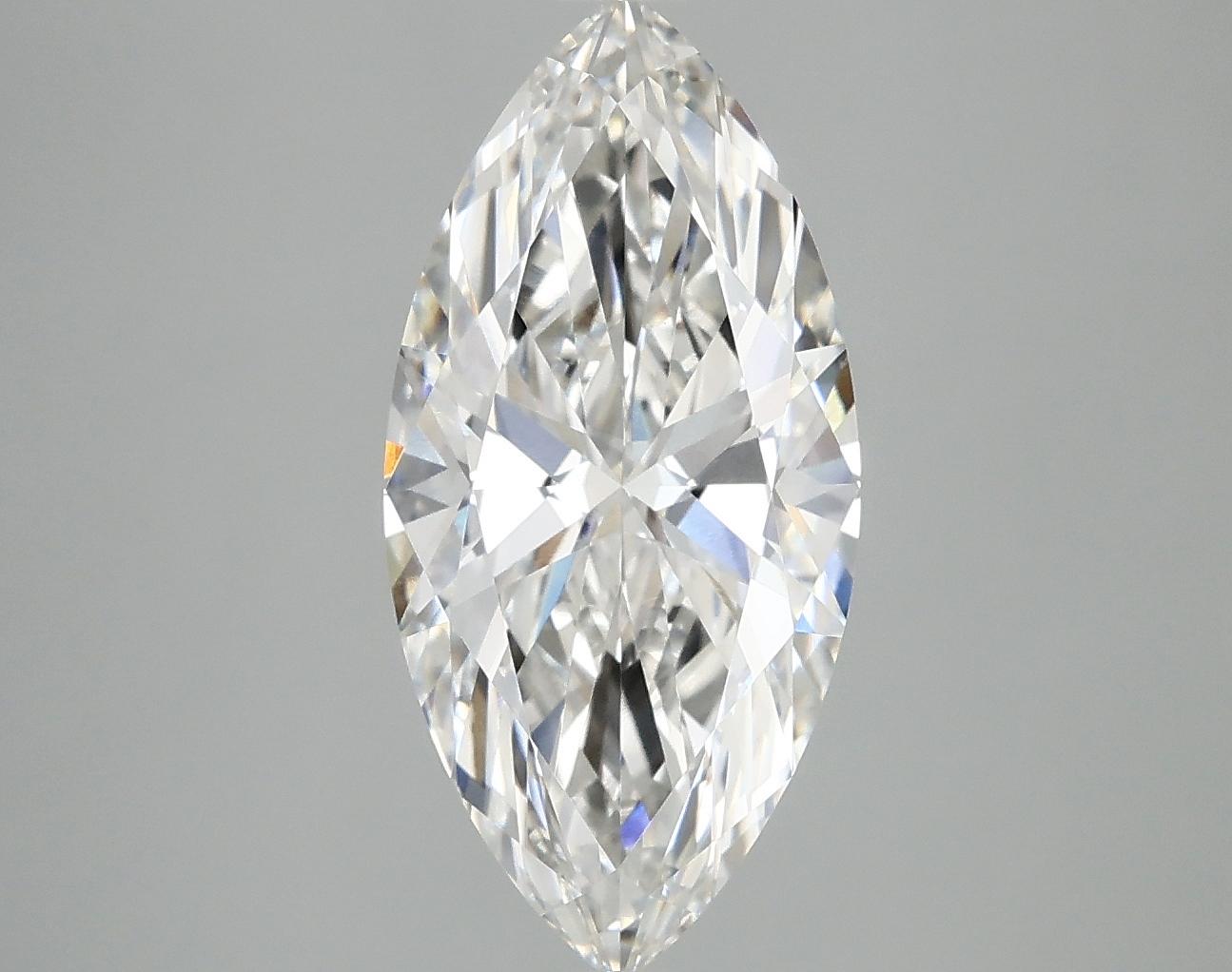 2.98 Carat Marquise Shaped Excellent Cut VVS1 IGI Certified Lab Grown Diamond
