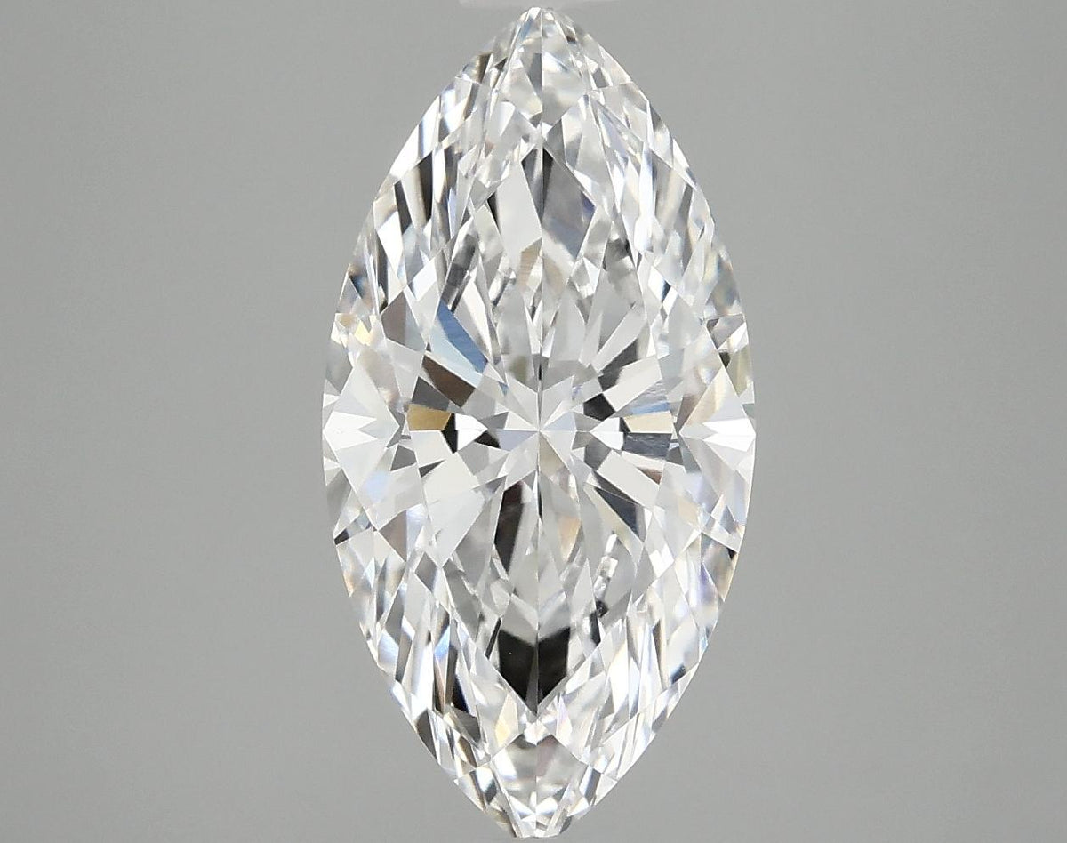3.09 Carat Marquise Shaped Ideal Cut VVS2 IGI Certified Lab Grown Diamond