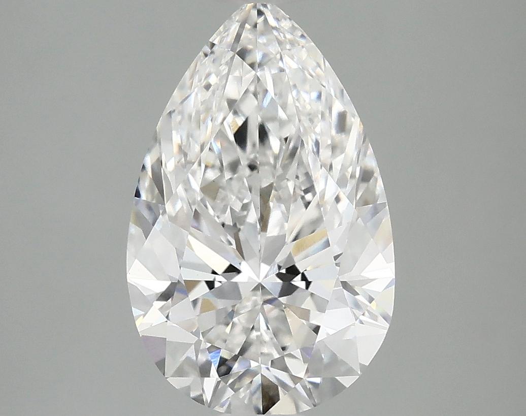3.02 Carat Pear Shaped Ideal Cut VVS2 IGI Certified Lab Grown Diamond