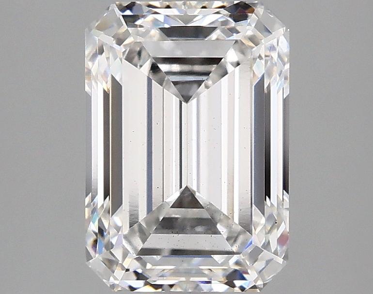 2.44 Carat Emerald Shaped Ideal Cut SI1 IGI Certified Lab Grown Diamond