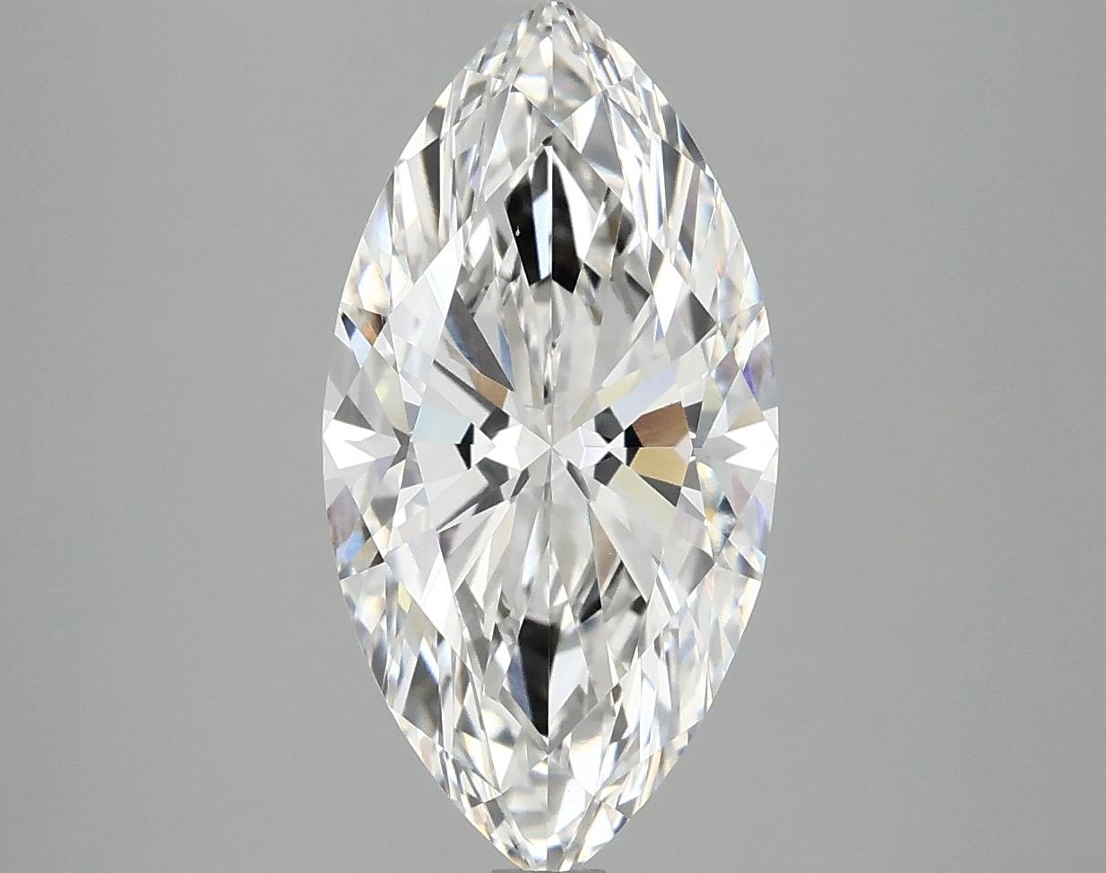3.02 Carat Marquise Shaped Ideal Cut VVS2 IGI Certified Lab Grown Diamond