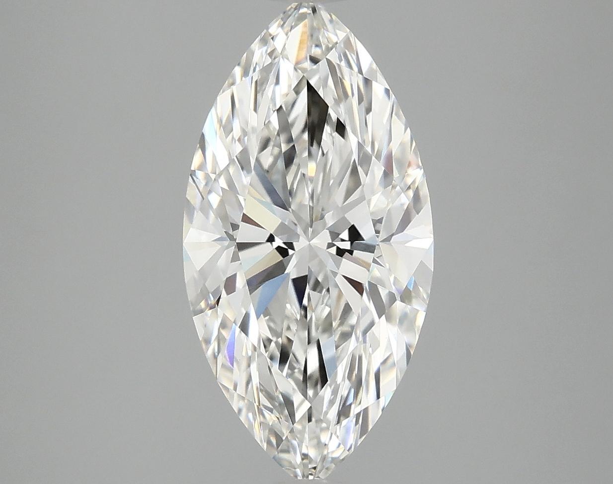 3.0 Carat Marquise Shaped Ideal Cut VVS2 IGI Certified Lab Grown Diamond
