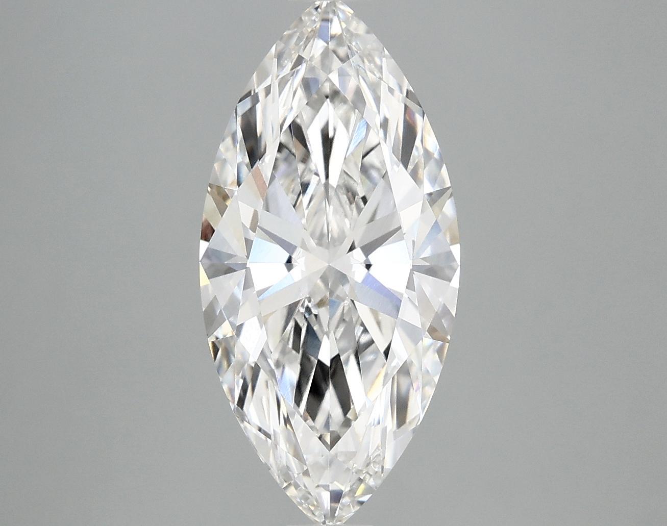 2.99 Carat Marquise Shaped Excellent Cut VVS2 IGI Certified Lab Grown Diamond