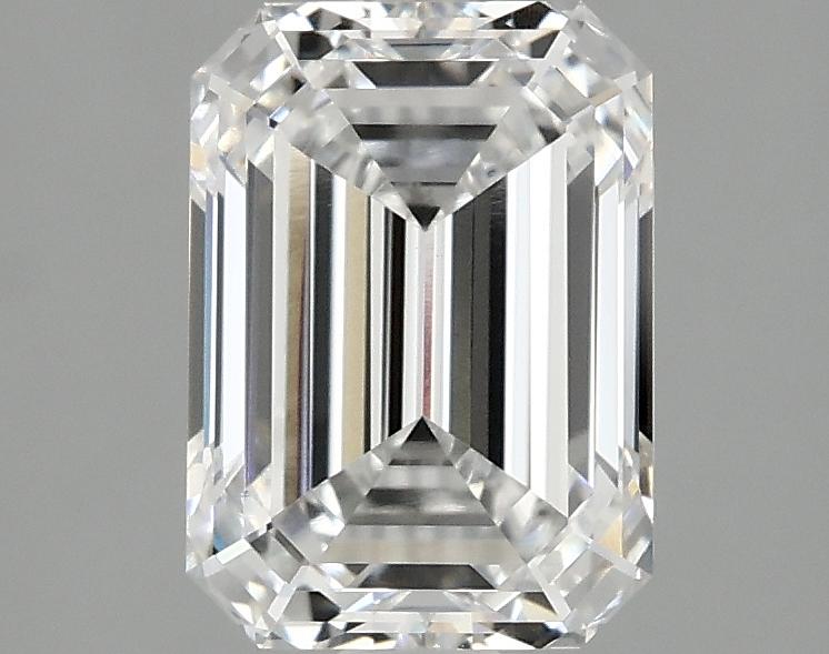 2.1 Carat Emerald Shaped Excellent Cut VVS2 IGI Certified Lab Grown Diamond
