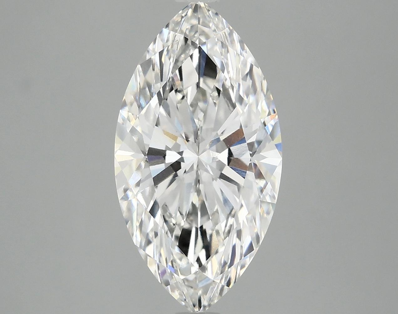 3.55 Carat Marquise Shaped Excellent Cut VVS2 IGI Certified Lab Grown Diamond