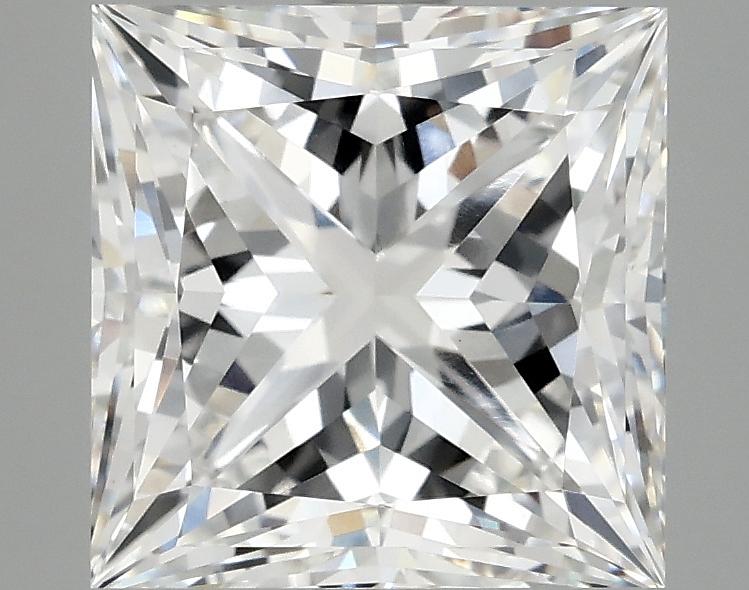 4.05 Carat Princess Shaped Ideal Cut VVS2 IGI Certified Lab Grown Diamond