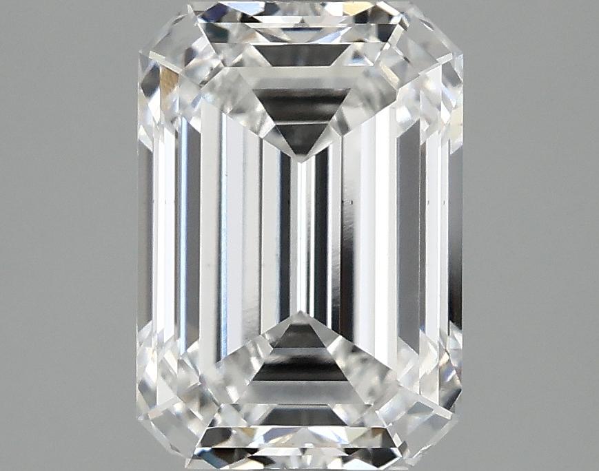 2.57 Carat Emerald Shaped Ideal Cut VS2 IGI Certified Lab Grown Diamond