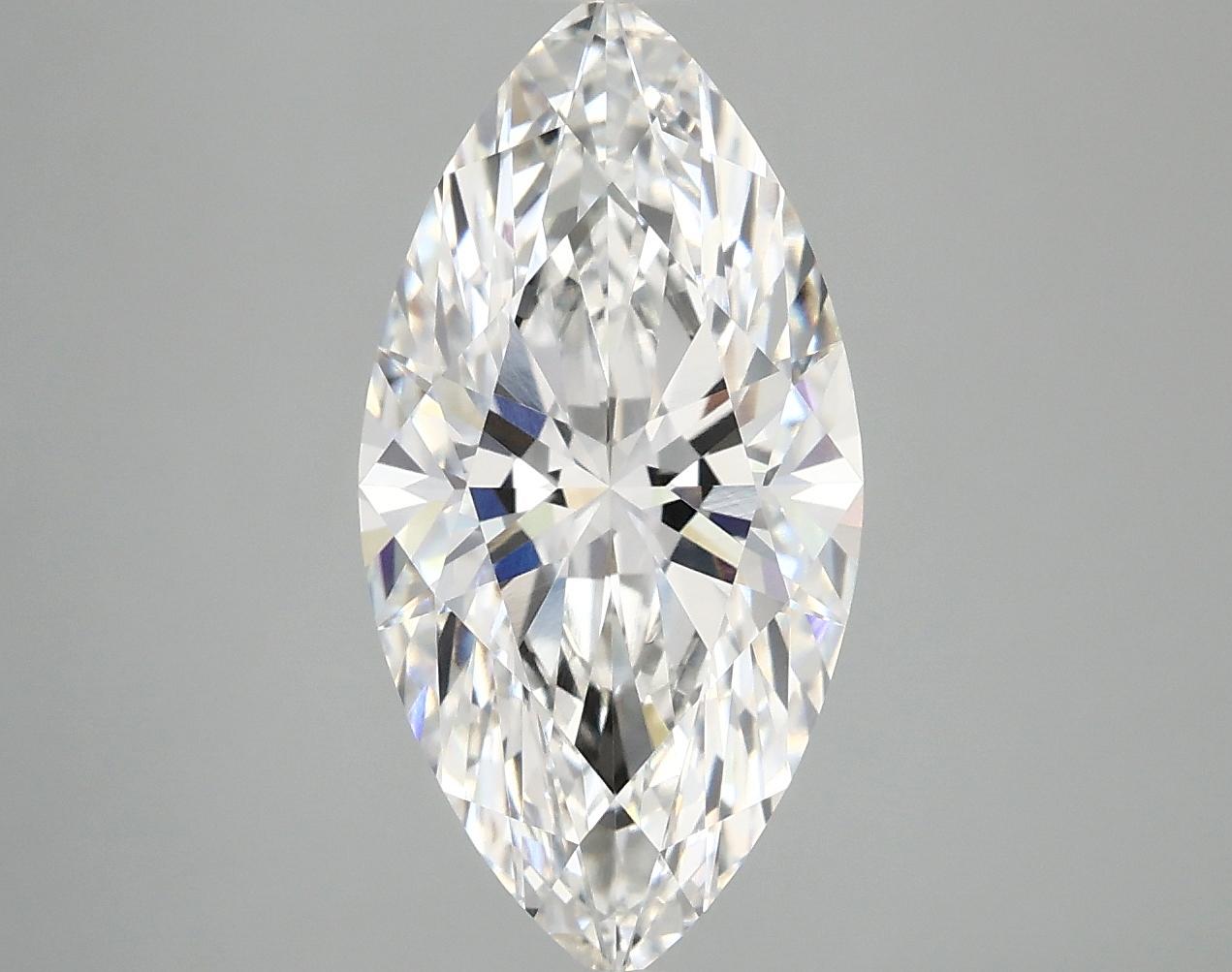 3.07 Carat Marquise Shaped Ideal Cut VVS2 IGI Certified Lab Grown Diamond