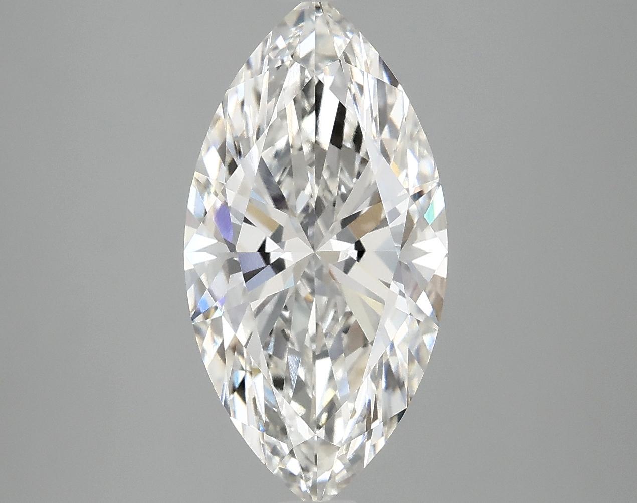 3.31 Carat Marquise Shaped Ideal Cut VVS2 IGI Certified Lab Grown Diamond