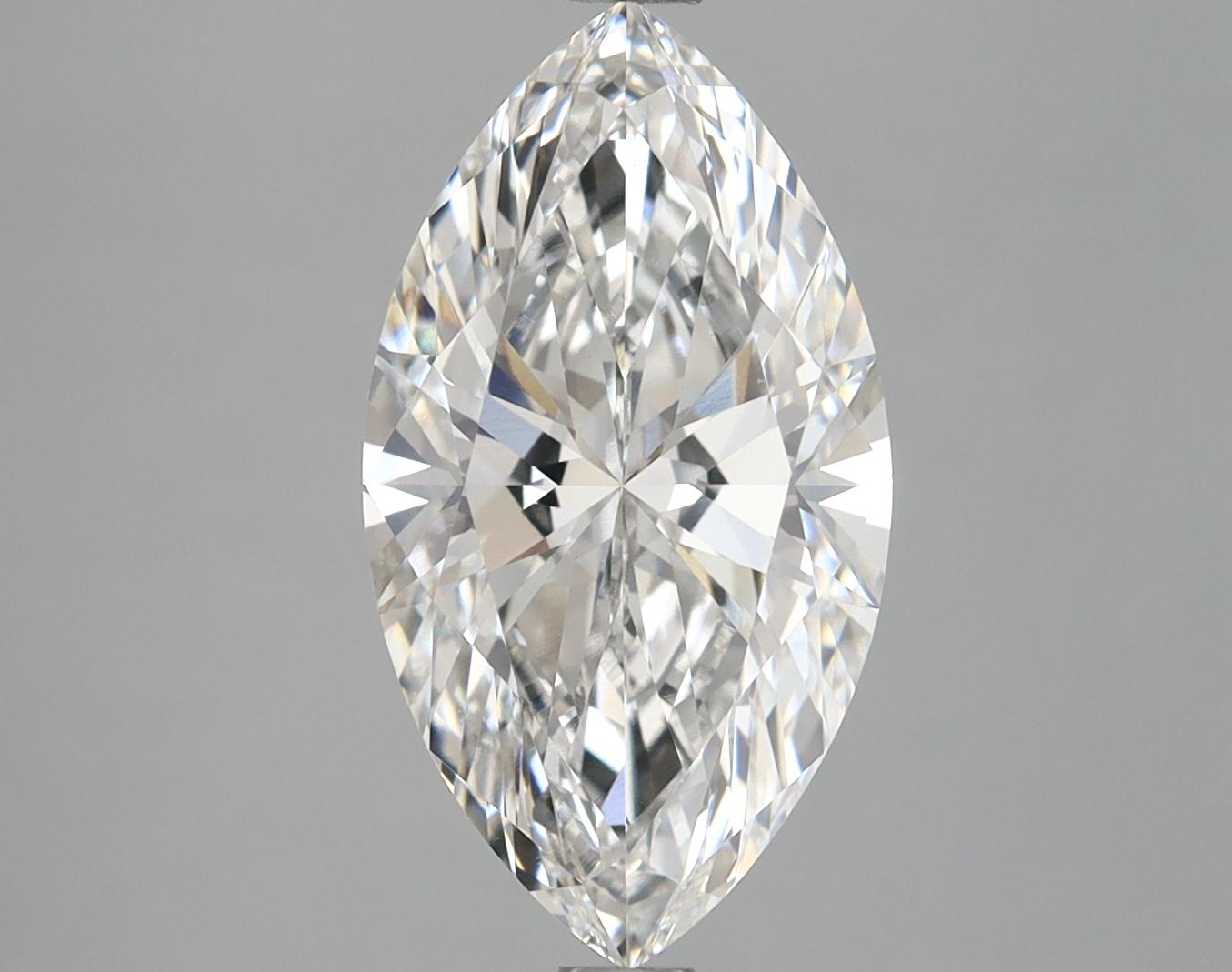 3.06 Carat Marquise Shaped Excellent Cut VVS2 IGI Certified Lab Grown Diamond