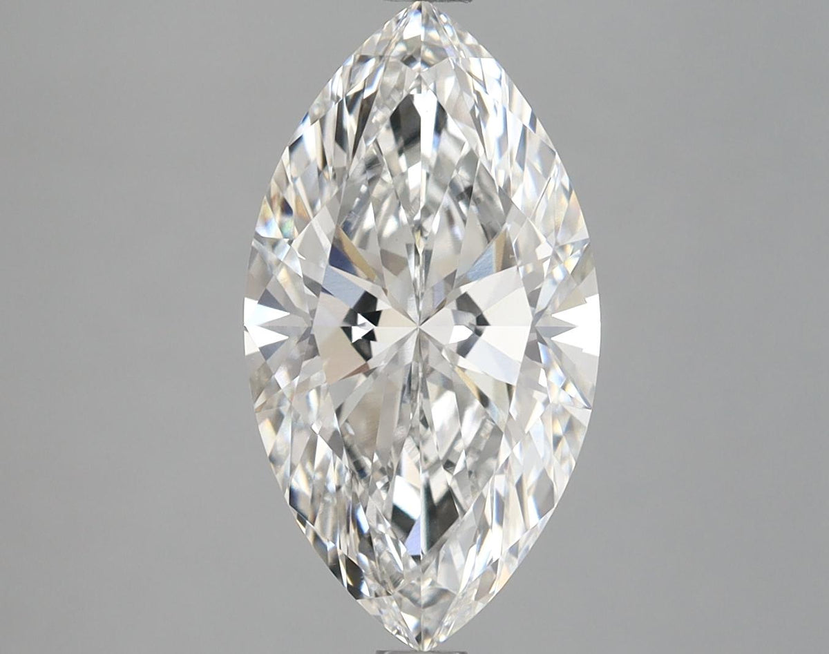 3.06 Carat Marquise Shaped Excellent Cut VVS2 IGI Certified Lab Grown Diamond
