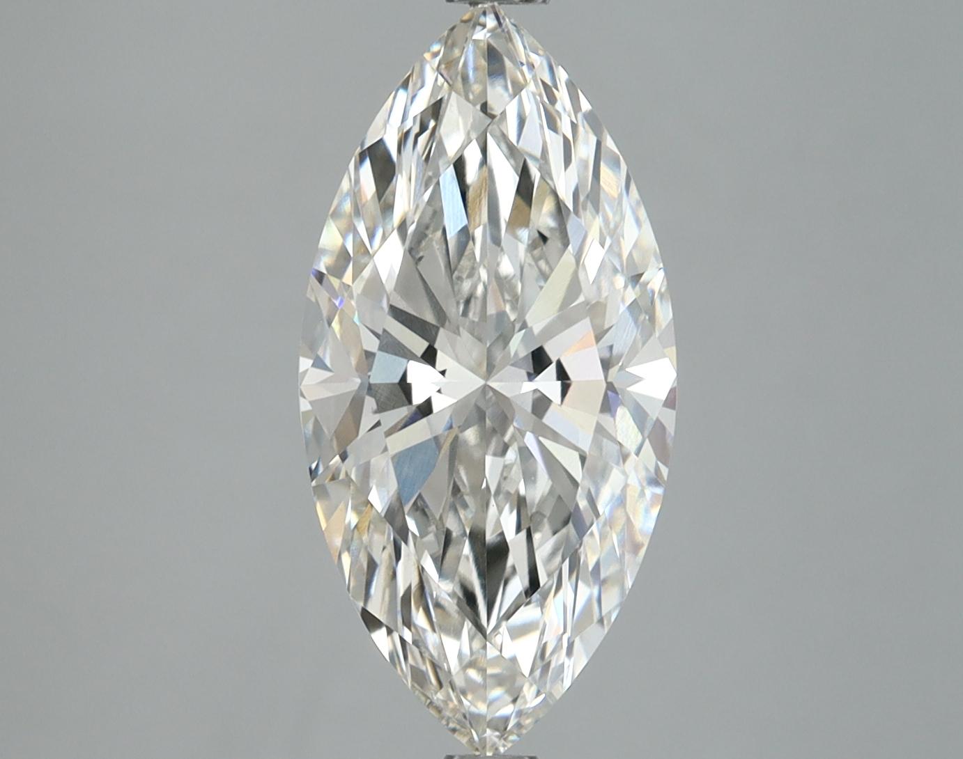 3.05 Carat Marquise Shaped Ideal Cut VVS2 IGI Certified Lab Grown Diamond