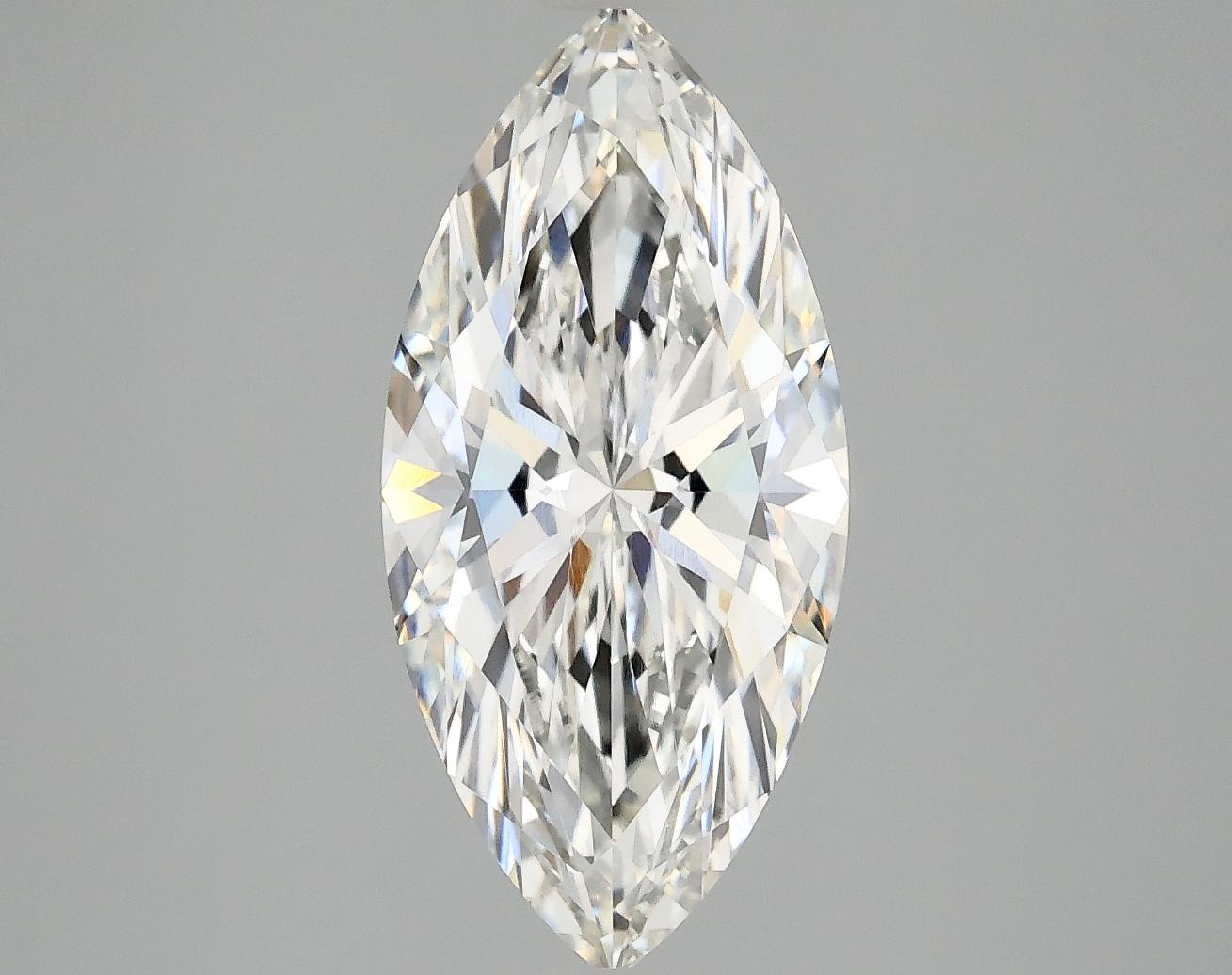 2.79 Carat Marquise Shaped Excellent Cut VVS2 IGI Certified Lab Grown Diamond