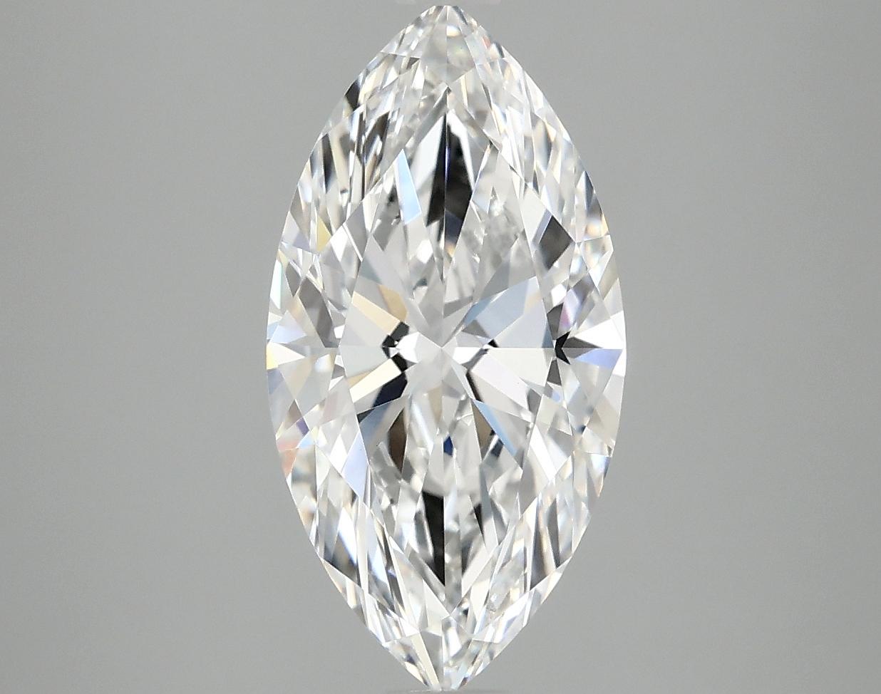3.0 Carat Marquise Shaped Ideal Cut VVS2 IGI Certified Lab Grown Diamond