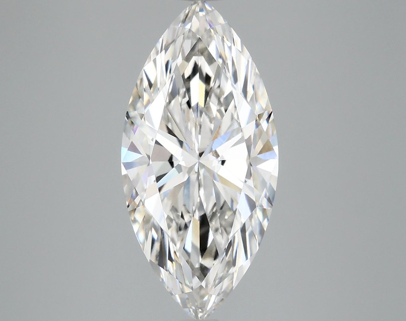3.53 Carat Marquise Shaped Excellent Cut VVS2 IGI Certified Lab Grown Diamond