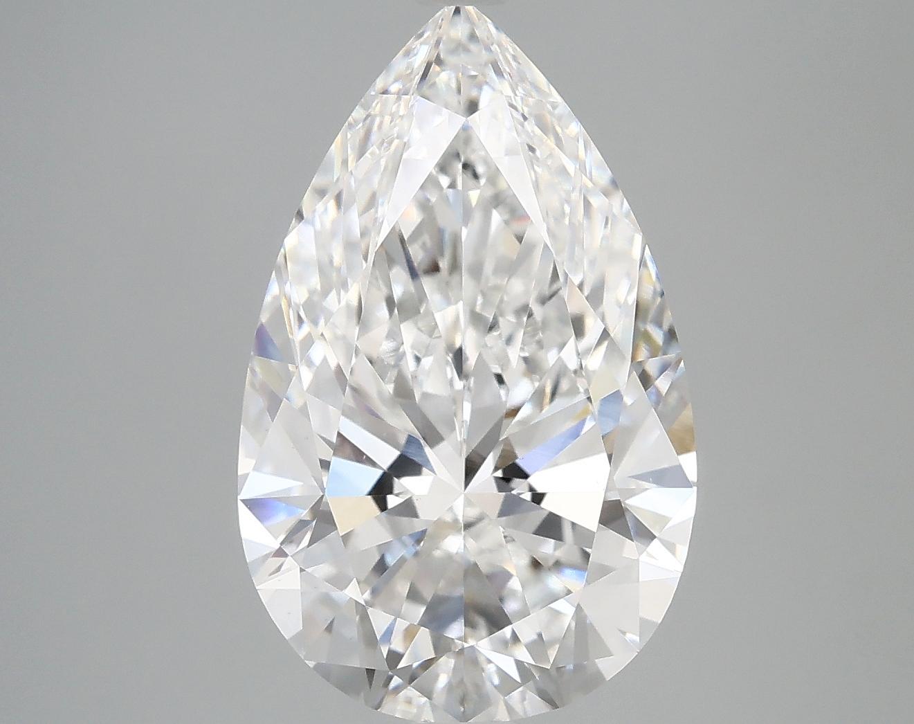 5.05 Carat Pear Shaped Ideal Cut VVS2 IGI Certified Lab Grown Diamond