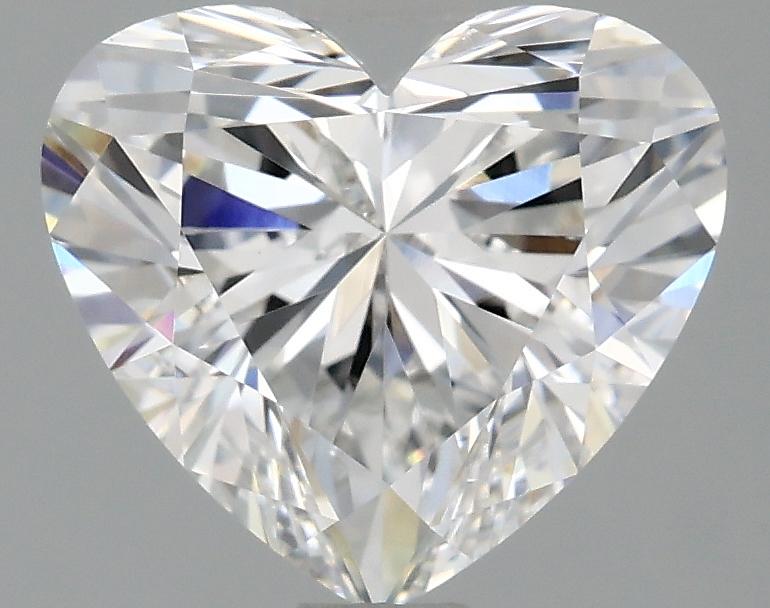 1.59 Carat Heart Shaped Ideal Cut VVS2 IGI Certified Lab Grown Diamond