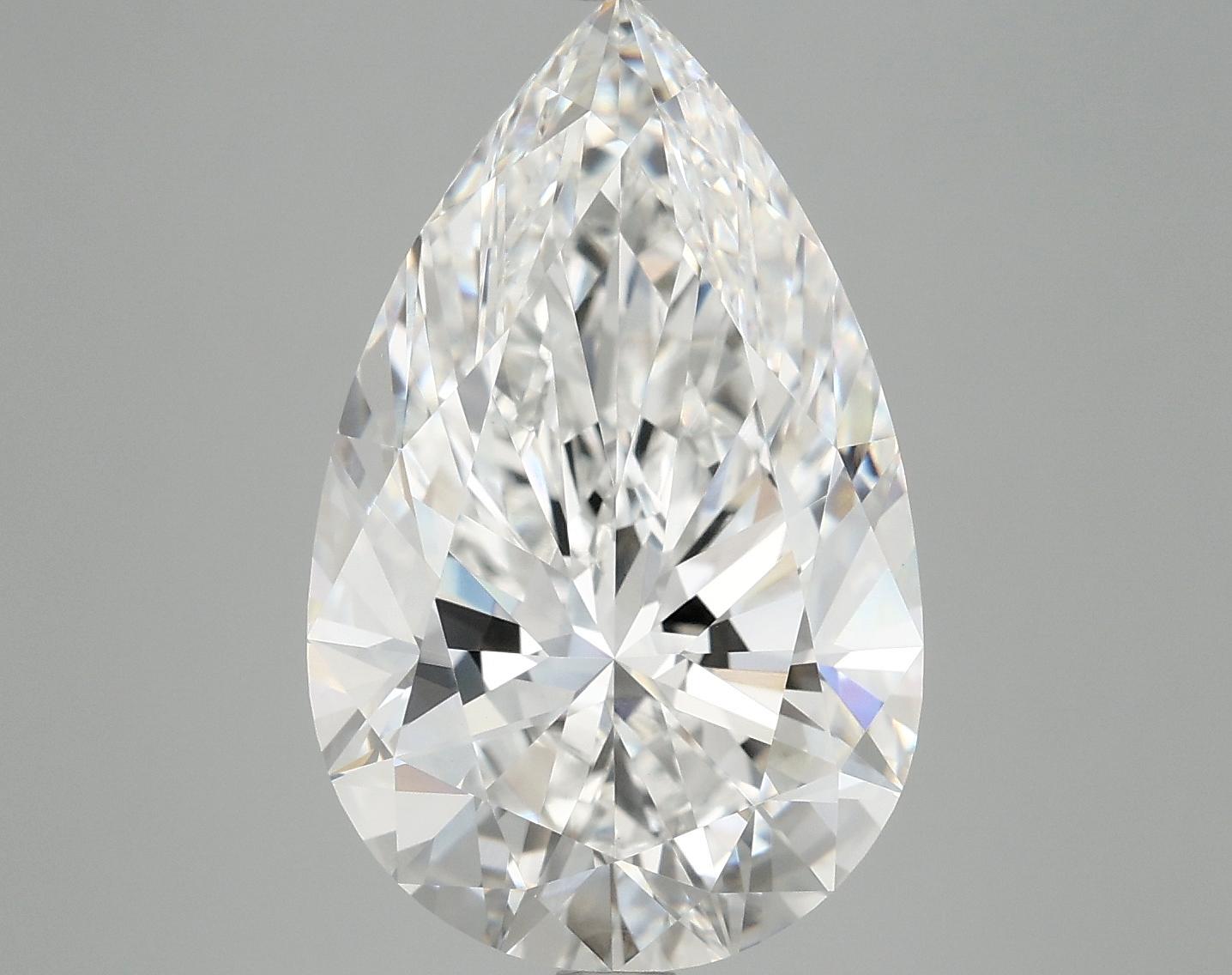 6.97 Carat Pear Shaped Ideal Cut VVS2 IGI Certified Lab Grown Diamond