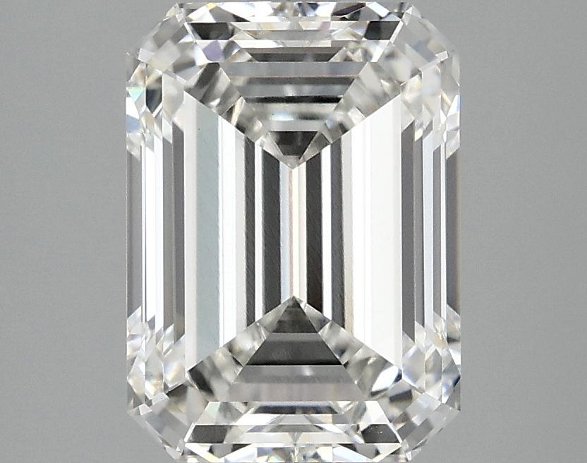 3.09 Carat Emerald Shaped Excellent Cut VVS2 IGI Certified Lab Grown Diamond