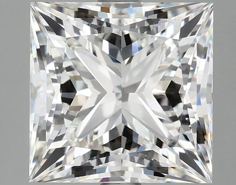 4.08 Carat Princess Shaped Ideal Cut VVS2 IGI Certified Lab Grown Diamond