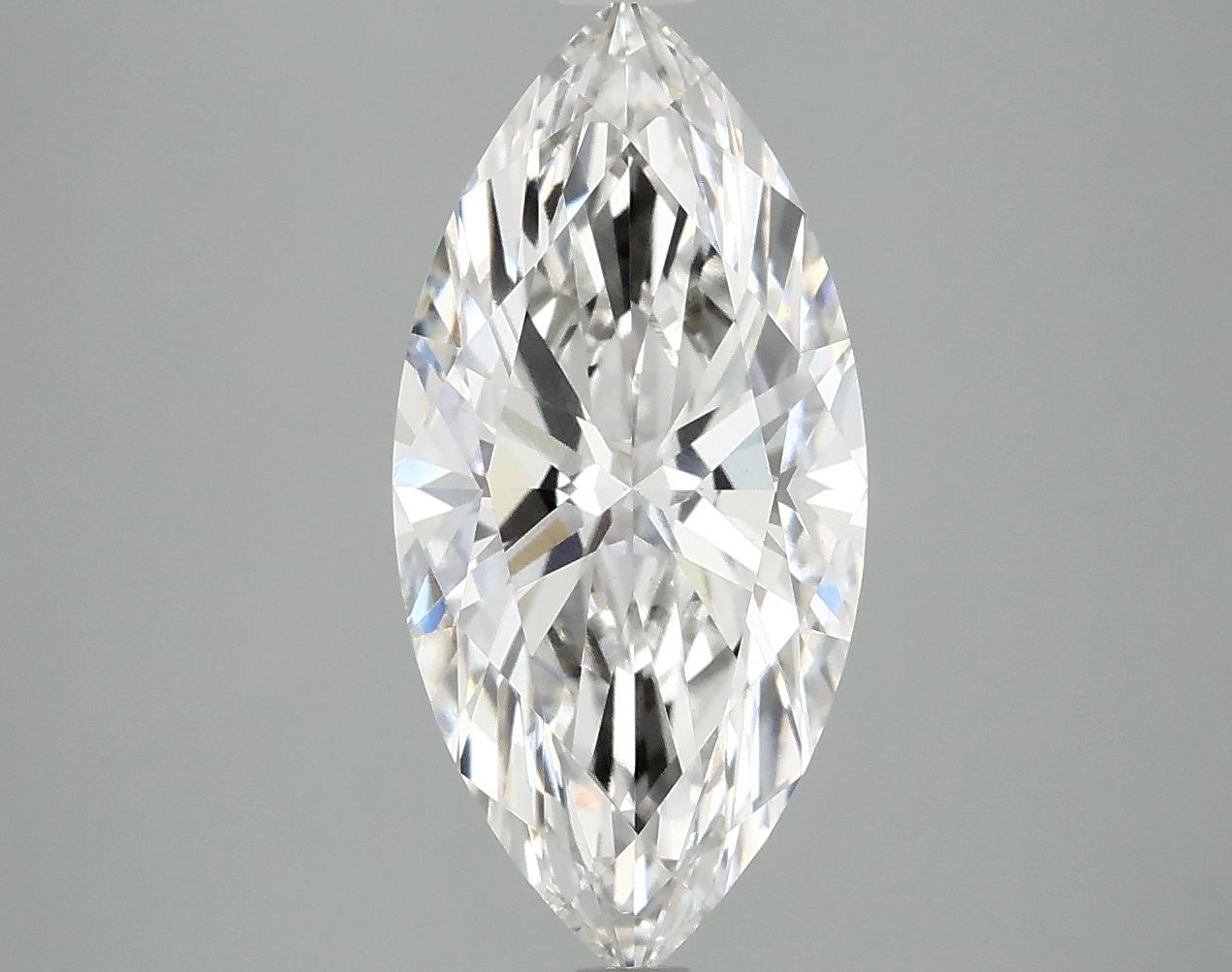 2.99 Carat Marquise Shaped Excellent Cut VVS2 IGI Certified Lab Grown Diamond
