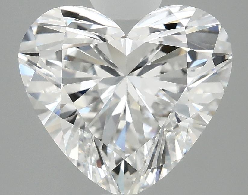 3.08 Carat Heart Shaped Ideal Cut VVS2 IGI Certified Lab Grown Diamond