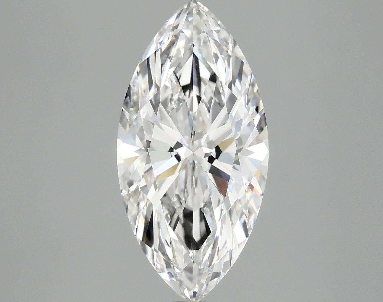 3.09 Carat Marquise Shaped Ideal Cut VVS2 IGI Certified Lab Grown Diamond