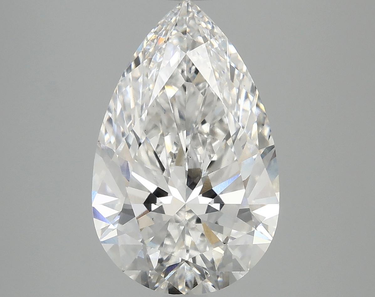 4.08 Carat Pear Shaped Ideal Cut VS1 GSI Certified Lab Grown Diamond