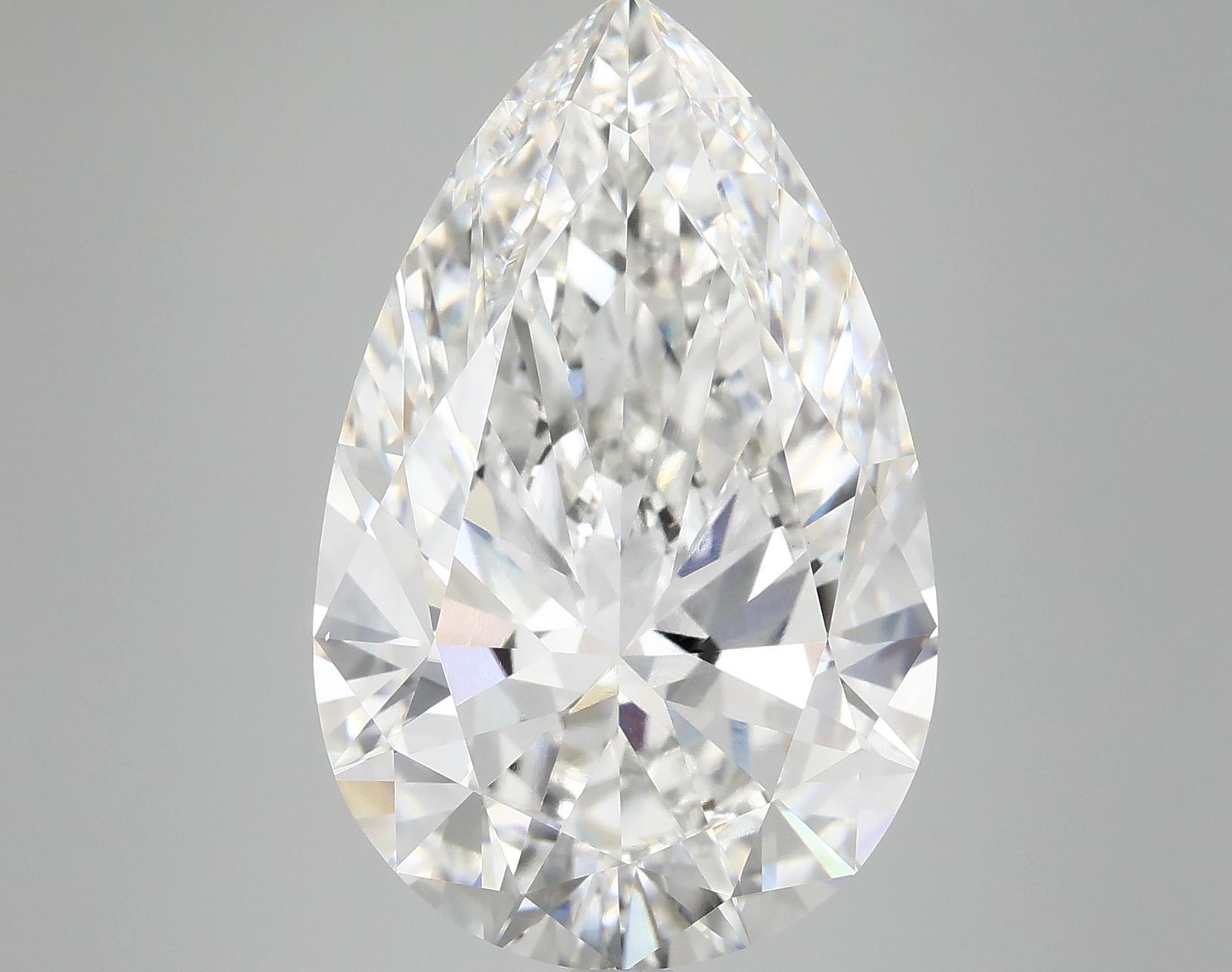 10.07 Carat Pear Shaped Ideal Cut VVS2 IGI Certified Lab Grown Diamond
