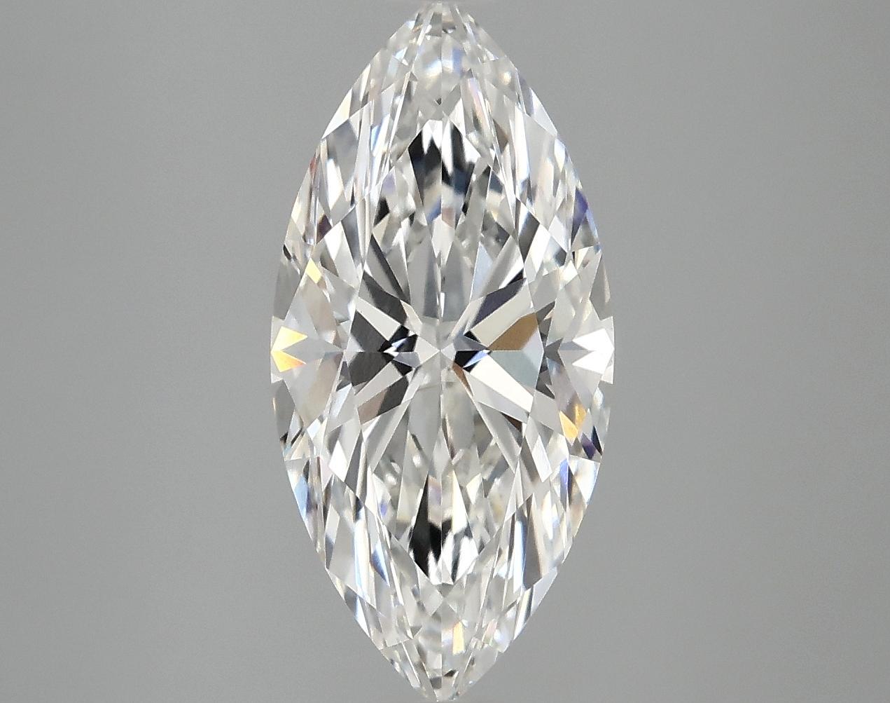 3.08 Carat Marquise Shaped Excellent Cut VVS2 IGI Certified Lab Grown Diamond