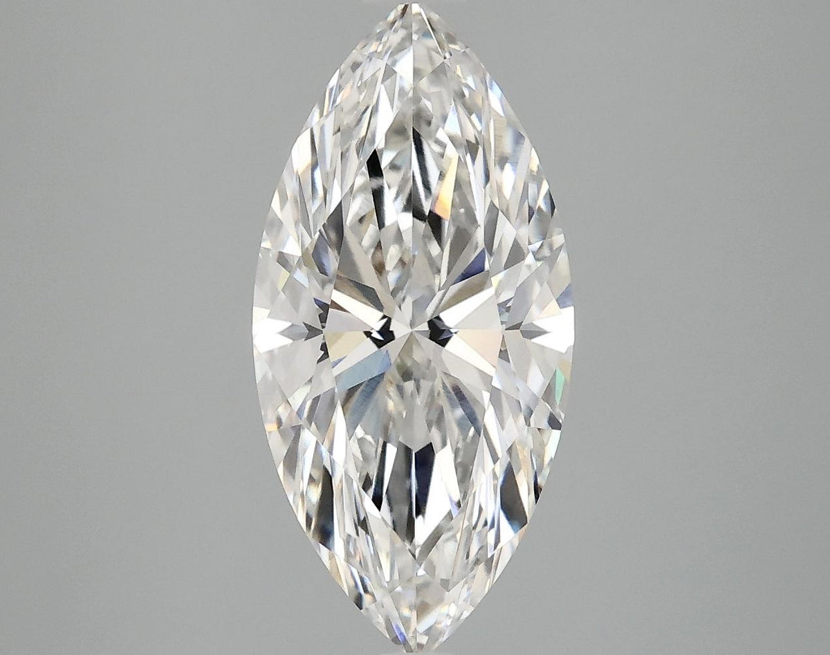 2.97 Carat Marquise Shaped Excellent Cut VVS2 IGI Certified Lab Grown Diamond