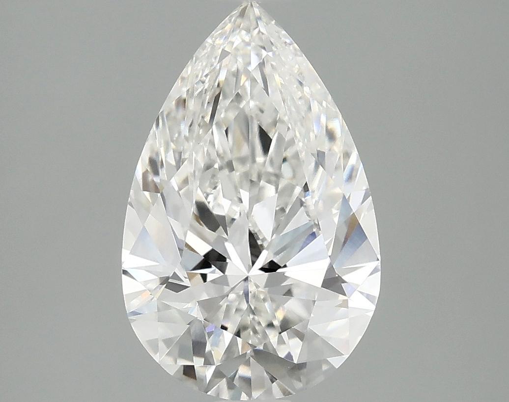 2.5 Carat Pear Shaped Ideal Cut VVS2 IGI Certified Lab Grown Diamond