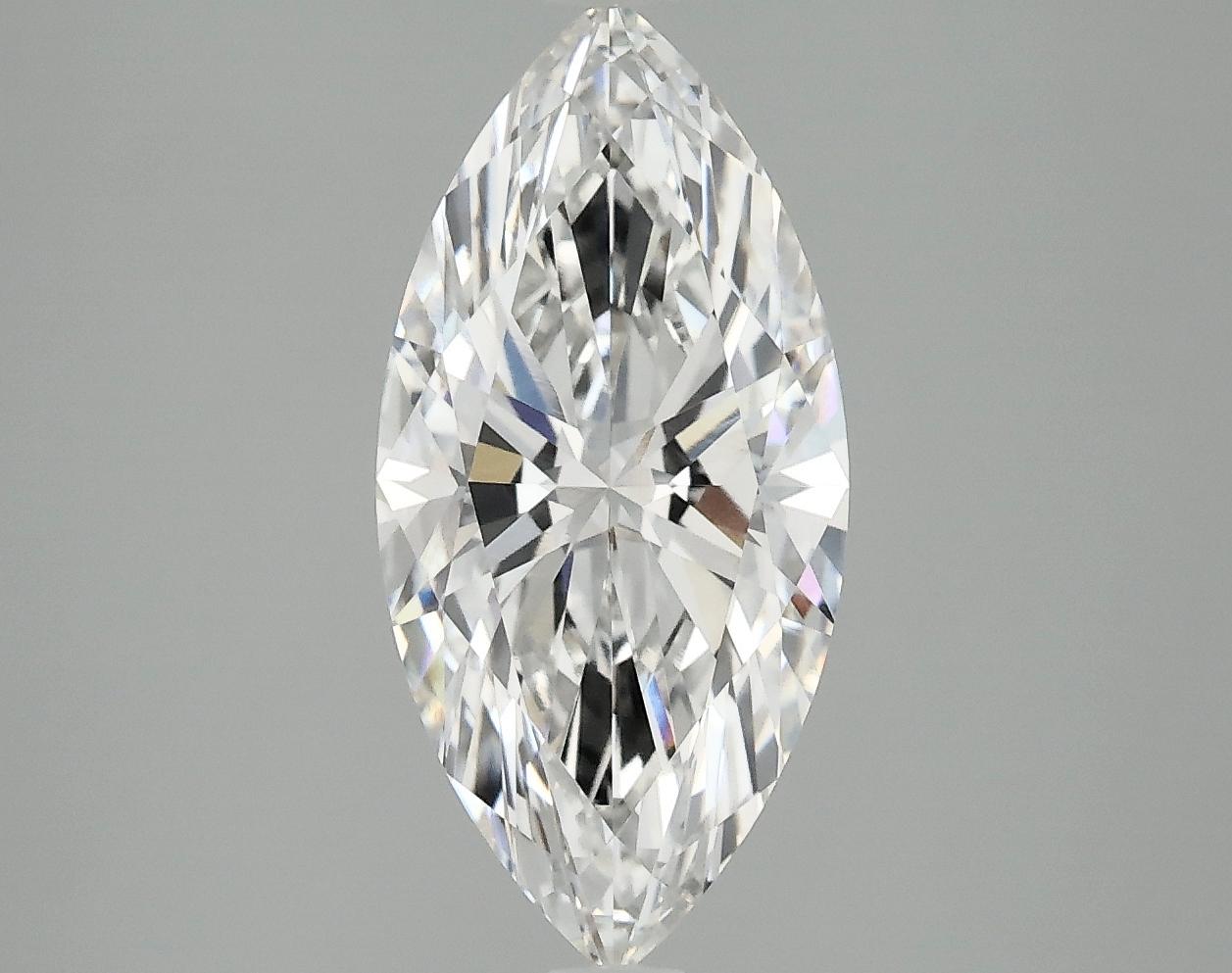 2.53 Carat Marquise Shaped Excellent Cut VVS2 IGI Certified Lab Grown Diamond