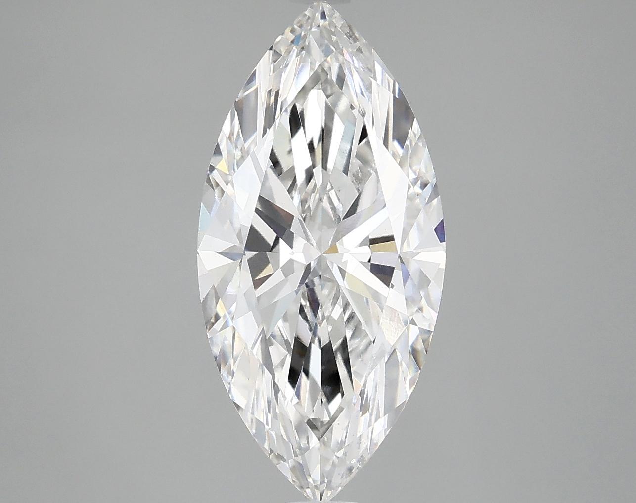 2.97 Carat Marquise Shaped Ideal Cut VVS2 IGI Certified Lab Grown Diamond