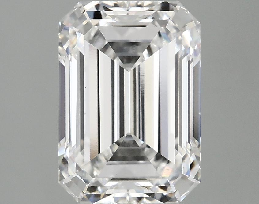 3.09 Carat Emerald Shaped Ideal Cut VS2 IGI Certified Lab Grown Diamond