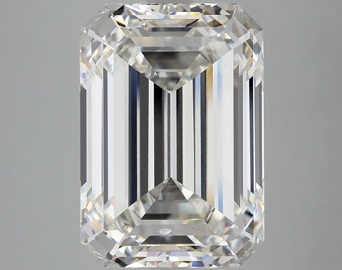 6.72 Carat Emerald Shaped Ideal Cut SI1 IGI Certified Lab Grown Diamond