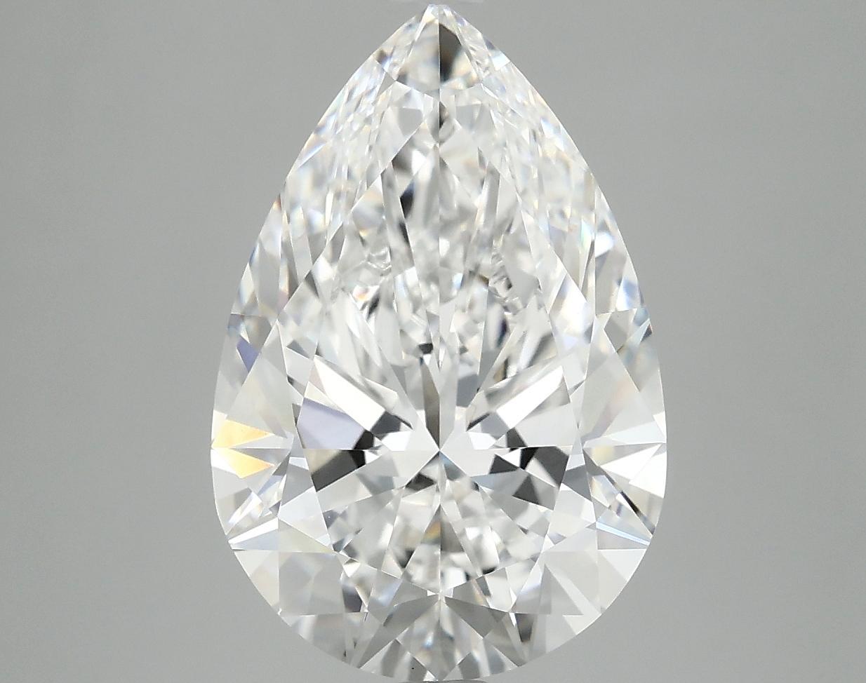 4.99 Carat Pear Shaped Excellent Cut VVS2 IGI Certified Lab Grown Diamond